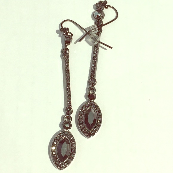 Black Drop Earrings