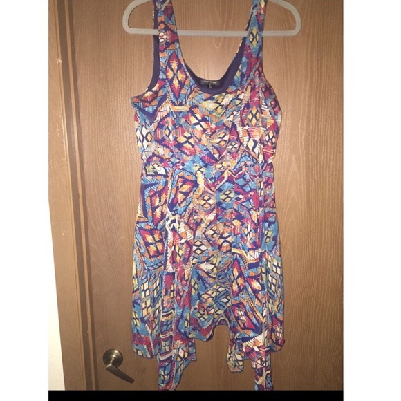 Hanker chief skater dress