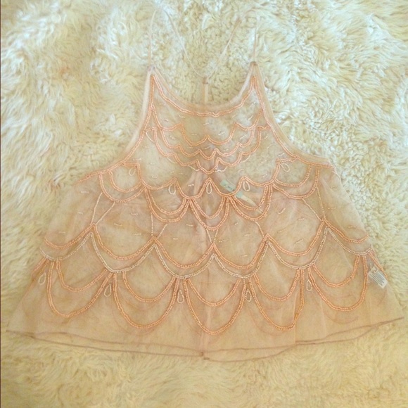 Scalloped Beaded Halter