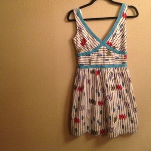 V neck sun dress