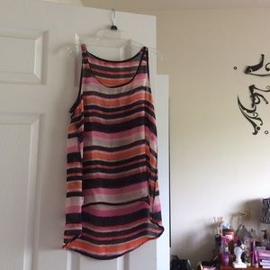 Stripped tank shirt