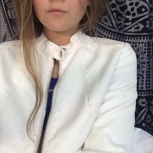 White Leather Jacket