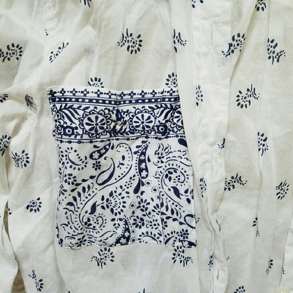 Sheer button down blouse - Picture 2 of 3