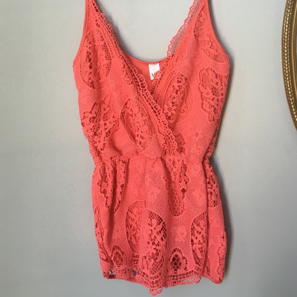 NWT Love Culture Crochet Romper