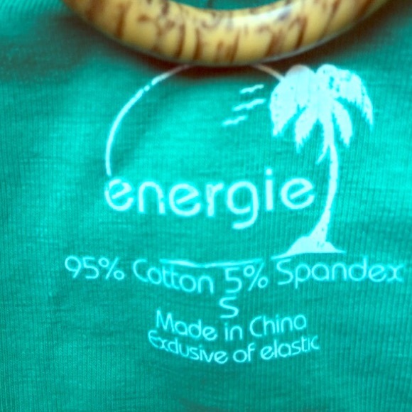 Teal Built In Wire Bra String Fitted Tanktop Notag - image 4