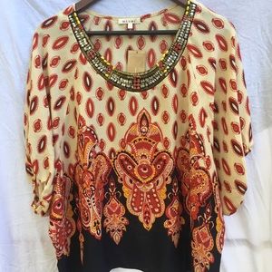Loose fitted multi colored top