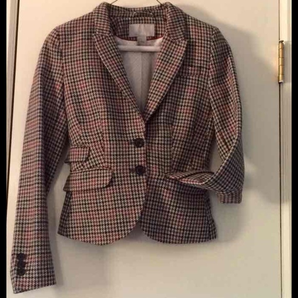 H&M plaid blazer