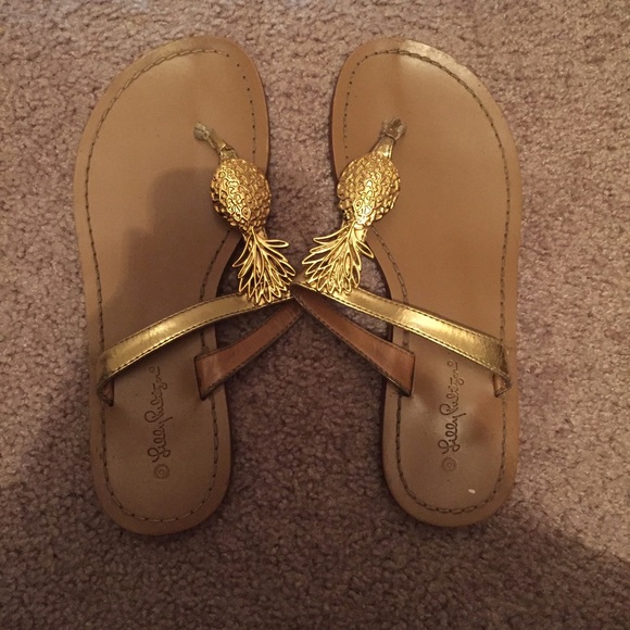 Gold Lilly Pulitzer for Target Sandals