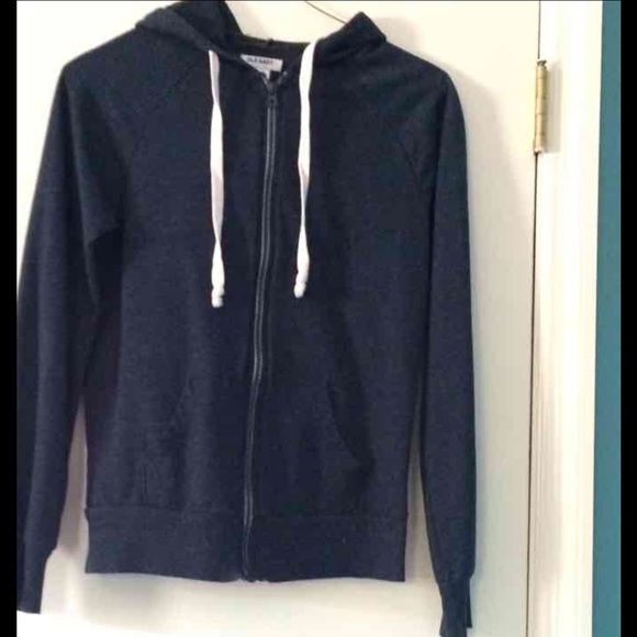 Navy blue simple hoodie