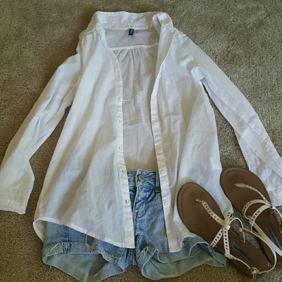 Mens Style White Button Up