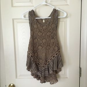 Delicate lace Free People top