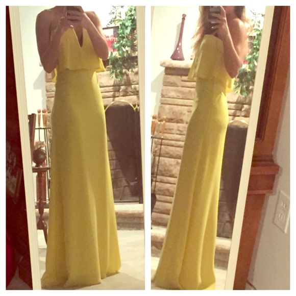 BCBG gown yellow size 0 / XS - Picture 1 of 1