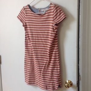 Reduced.   Loft striped cotton dress
