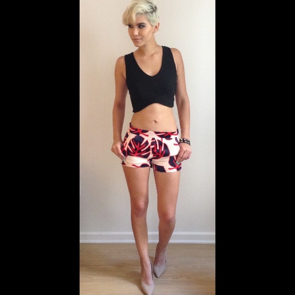 Printed Silk Shorts - Picture 3 of 4