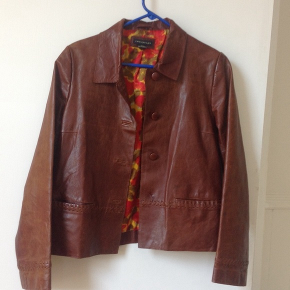Anthropology leather jacket