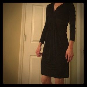 Diane von Furstenberg long-sleeved black dress
