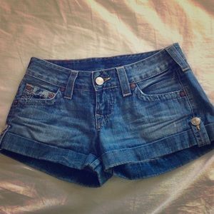 True Religion jean shorts