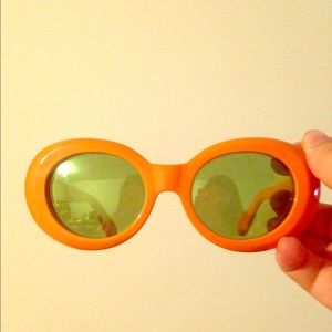 Acne Studios sunglasses (orange/green)