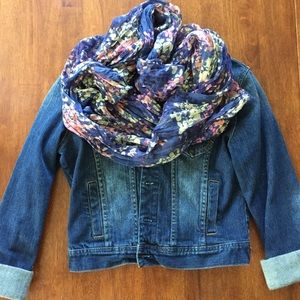 Light floral scarf
