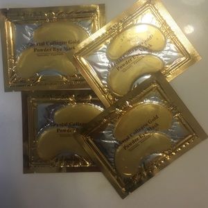 Gold powder eye mask