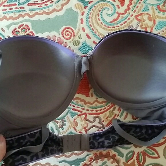 Sweet nothings push up bra 36B purple leopard - Picture 2 of 3