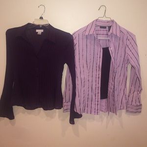 CLOSET CLOSING‼️ Purple Button Down Bundle