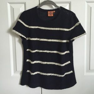 Tory Burch Linen Knit Top