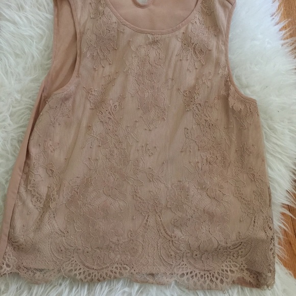 Nude Lace Top