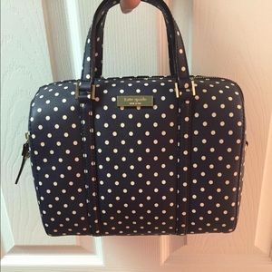 Kate Spade Mini Cassie - Navy and While Polka Dot.