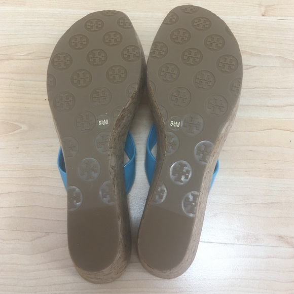 Tory Burch Cork Wedge Sandals, size 9.5 - Picture 4 of 4