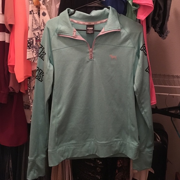 Pink VS teal sweater