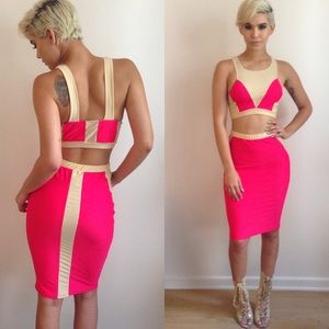 Amazing Hot Pink Skirt Set