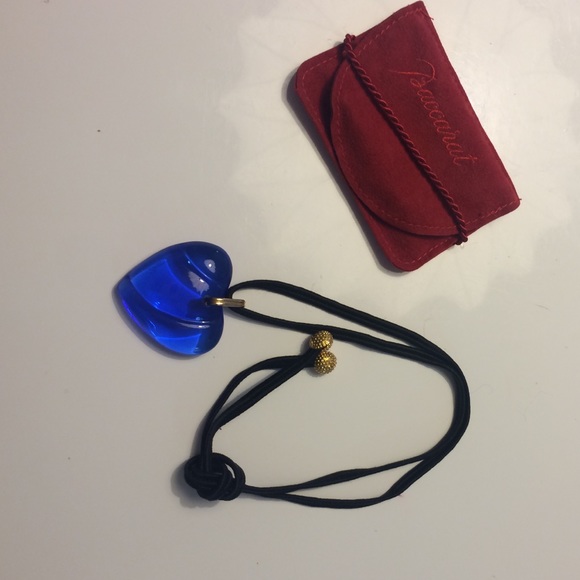 Baccarat Authentic blue crystal necklace