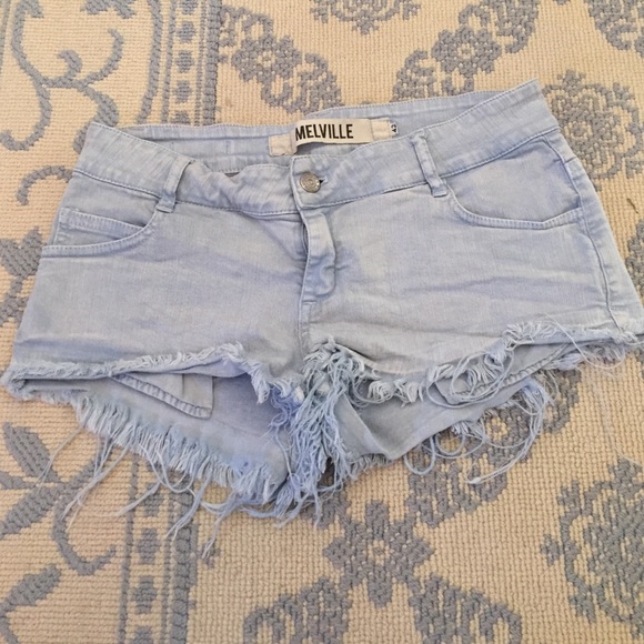Brandy Melville Pants - Brandy Melville Light Blue Jean Shorts