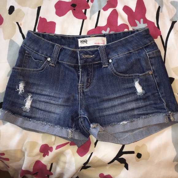 Tillys denim jean shorts. Small intentional rips