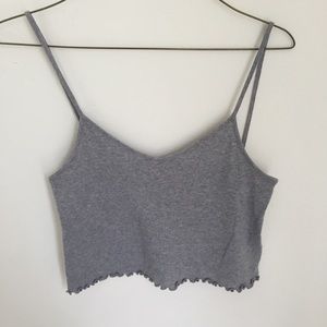 Gray urban outfitters crop top