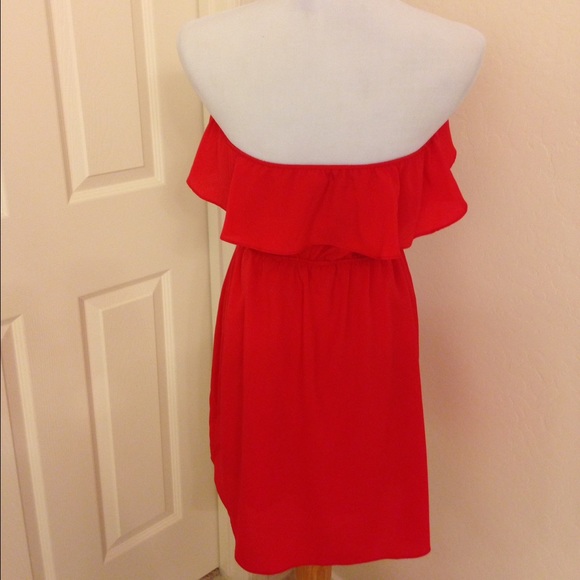 Gorgeous Burnt Red Ruffle Dress!! - Picture 3 of 3