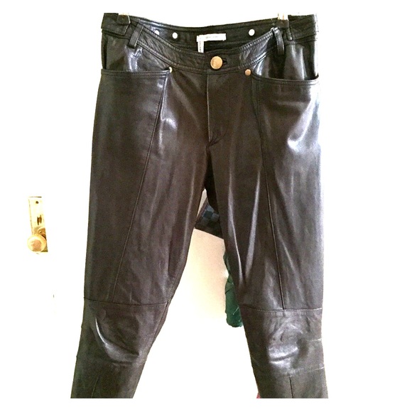 Derek Lam Crosby 10 Cropped leather pants.