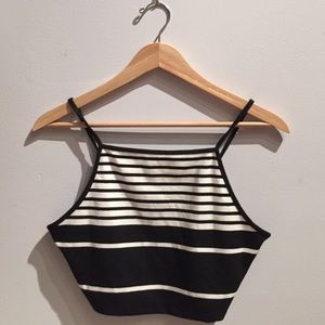 TopShop Cropped Striped Tank