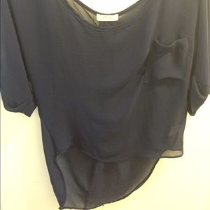 Navy blue blouse