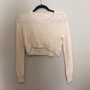 Silence and Noise Crop  Sweater Urban Outfitters