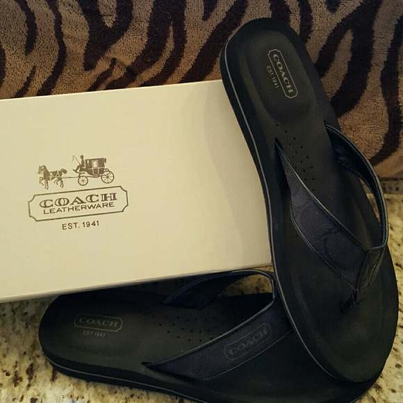 Coach flip flops