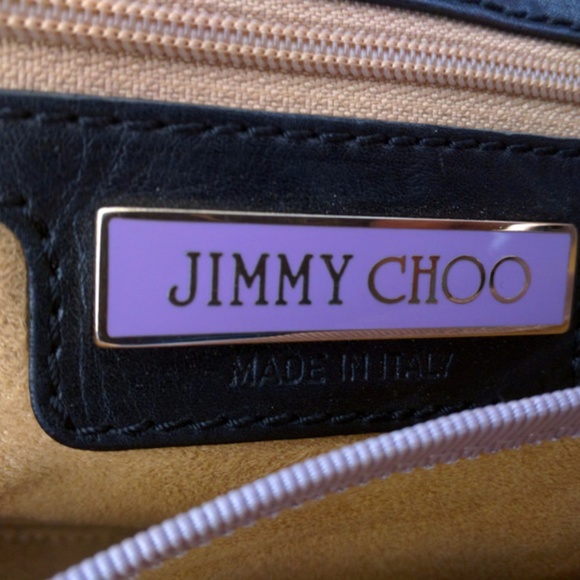 Auth Jimmy Choo Oversize Clutch w Gold Buckle-RARE - Picture 5 of 10