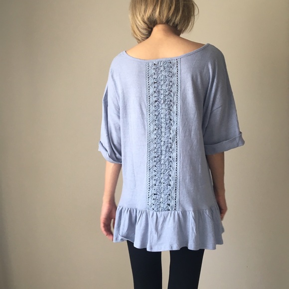 LAST PIECE tunic top with ruffle bottom - Picture 3 of 4