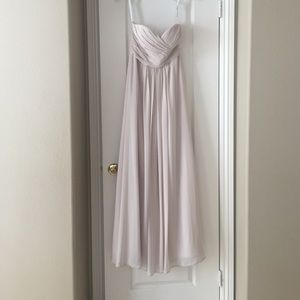 Bill Levkoff Beige Strapless Gown/Dress