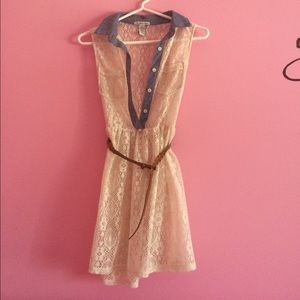 🔹Crochet Dress with Belt🔹