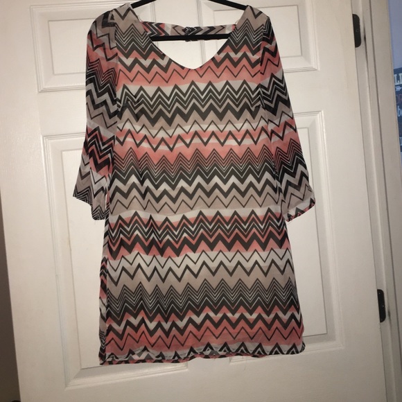 chevron swing dress