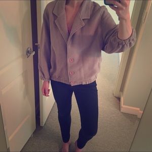 American Apparel slouchy button-down sweater