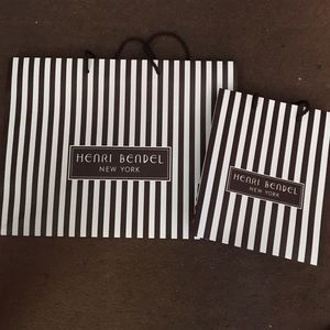 Brand NEW Henri Bendel shopping bags