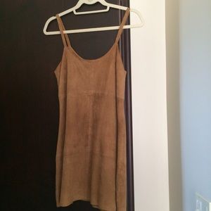 Vintage Suede Leather Dress